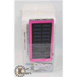 LOT OF 4 NEW SOLAR CHARGER BANKS SLIM METAL