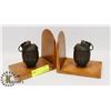 Image 1 : PAIR OF GRENADE BOOKENDS