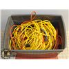 Image 1 : TOTE OF EXTENSION CORDS