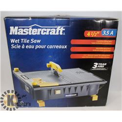 MASTERCRAFT WET TILE SAW NEW.