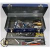 Image 1 : BLUE STEEL TOOL BOX WITH 2 LEVELS OF TOOLS