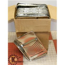 BOX OF METAL PAINT TRAYS