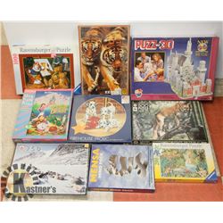 ESTATE BOX OF PUZZLES, ALL APPEAR SEALED