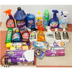 ESTATE BOX OF CLEANING SUPPLIES