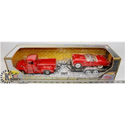 1956 FORD PICKUP TOWING 1956 FORD THUNDERBIRD