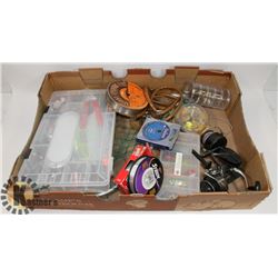 FLAT OF FISHING SUPPLIES