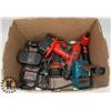 Image 1 : FLAT OF VARIOUS BATTERIES, DRILLS, AND CHARGERS