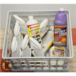 PLASTIC BIN OF REJUVENATE PRODUCTS
