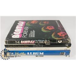 LOT OF 5 BEATLES BOOKS, SOFT AND HARD COVER