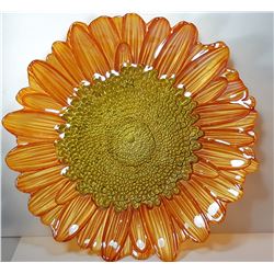 1)  SUNFLOWER SERVING PLATTER
