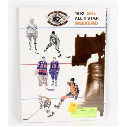 1992 NHL ALL-STAR GAME PROGRAM