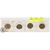 Image 1 : LOT OF 4 CANADA LARGE PENNIES