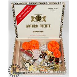 BOX  OF COSTUME JEWELLERY