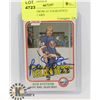 Image 1 : BOB NYSTROM AUTOGRAPHED HOCKEY CARD