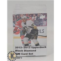 2012-13 UPPERDECK BLACK DIAMOND 100 CARD SET