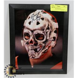 GARY BONES BROMLEY VANCOUVER CANUCKS SIGNED FRAMED