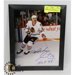MICHEL GOULET CHICAGO BLACKHAWKS FRAMED SIGNED