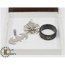 SUPERMAN RING, SPIDERMAN, BATMAN JEWELLERY.