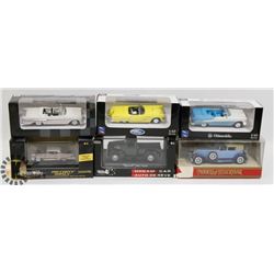 FLAT OF LICENCED DIE CAST CARS IN ORIGINAL BOXES