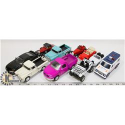 FLAT OF DIE CAST VEHICLES
