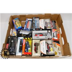 LARGE FLAT OF DIE CAST CARS IN ORIGINAL PACKAGING
