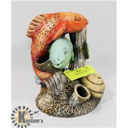 POTTERY FISH MOTIVE ORNAMENT
