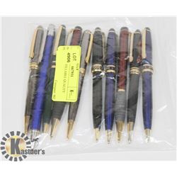 BAG W/10 REFILLABLE QUALITY PENS -