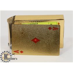 24K GOLD PLATED PLAYING CARDS
