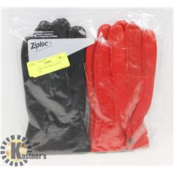 2PK LADIES LEATHER GLOVES X-LARGE