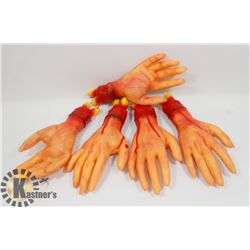 BOUQUET OF SEVERED HALLOWEEN HANDS, PROPS