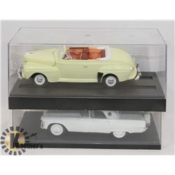 LOT OF TWO FORD BUILT MODEL KITS IN DISPLAYS