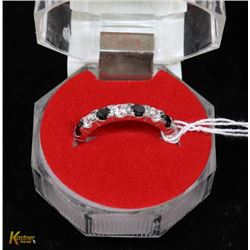 #247-BLACK TOURMALINE & CZ  RING