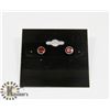 Image 1 : # 1-GENUINE RED GARNET STUD EARRINGS