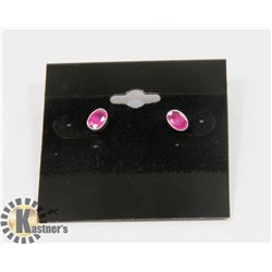 # 7-GENUINE RED RUBY STUD EARRINGS
