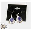 Image 1 : # 43-BLUE SAPPHIRE DANGLING EARRINGS