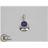 Image 1 : # 38-BLUE SAPPHIRE PENDANT