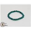 Image 1 : # 30-NATURAL GREEN AVENTURINE BEAD BRACELET