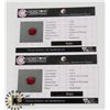 Image 1 : #181-RED RUBY MATCHING PAIR GEMSTONE 3.30CT