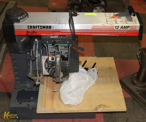 CRAFTSMAN 12 AMP RADIAL ARM SAW Kastner Auctions