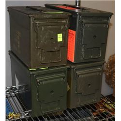 LOT OF FOUR AMMO CONTAINERS