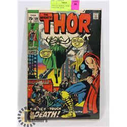 VINTAGE MARVEL THOR 15 CENT #189 COMIC BOOK.