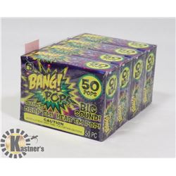 4 NEW PACKS OF BANG! POPS / 50 PER PACK