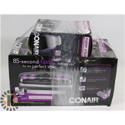 CONAIR ROLLER SET & BOX OF 10 SUPER CLIPS