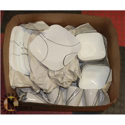 BOX W/40-PC CORELLE DISHWARE SET -