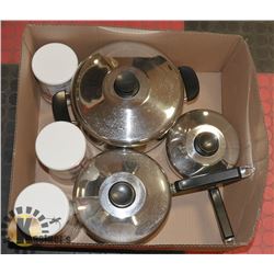 6-PC LAGOSTINA POT SET W/LIDS & 6-PC