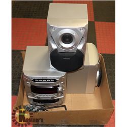 BOX W/PANASONIC BOOKSHELF STEREO