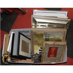 FLAT OF 15 NEW PICTURE FRAMES IN VARIOUS SIZES