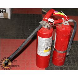 LOT OF TWO 5LBS CHARGED FIRE EXTINGUISHERS
