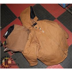 MEN'S LARGE "WORK KING" BROWN CANVAS