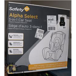SAFETY 1ST ALPHA SELECT 3 IN 1 CAR SEAT